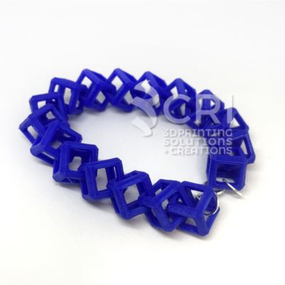 Bracciale Chain Cubes in stampa 3d